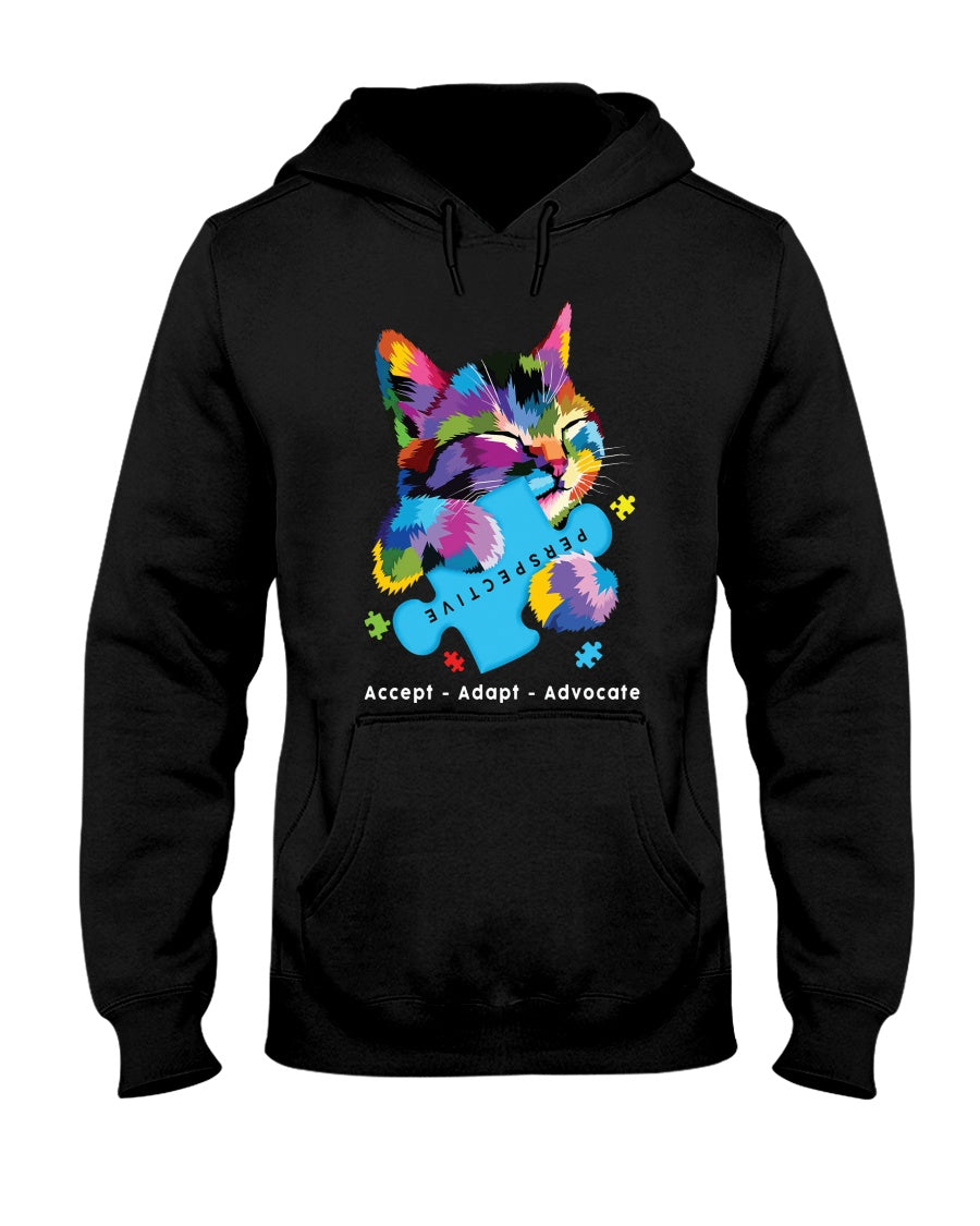 Accept Adapt Advocate - Autism Awareness T-shirt and Hoodie 0921