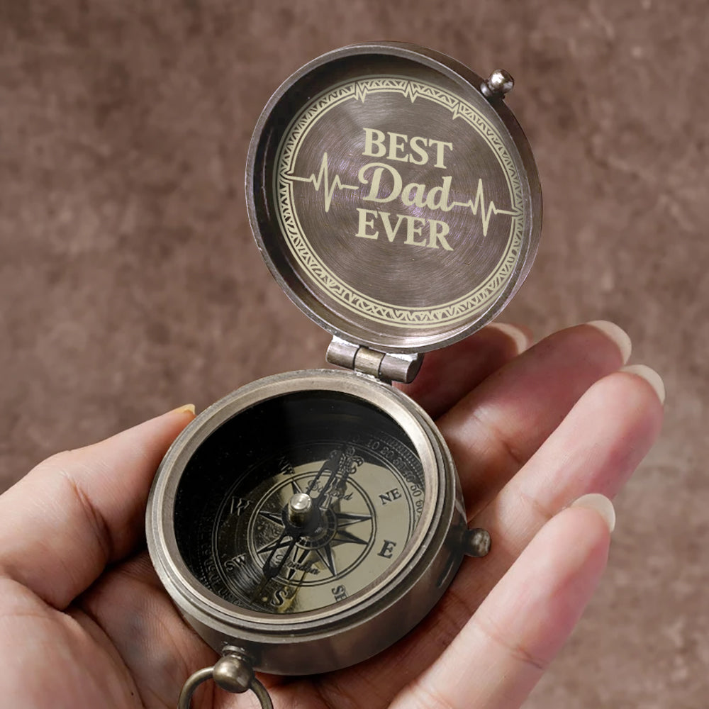 Best Dad Ever - Personalized Father Compass