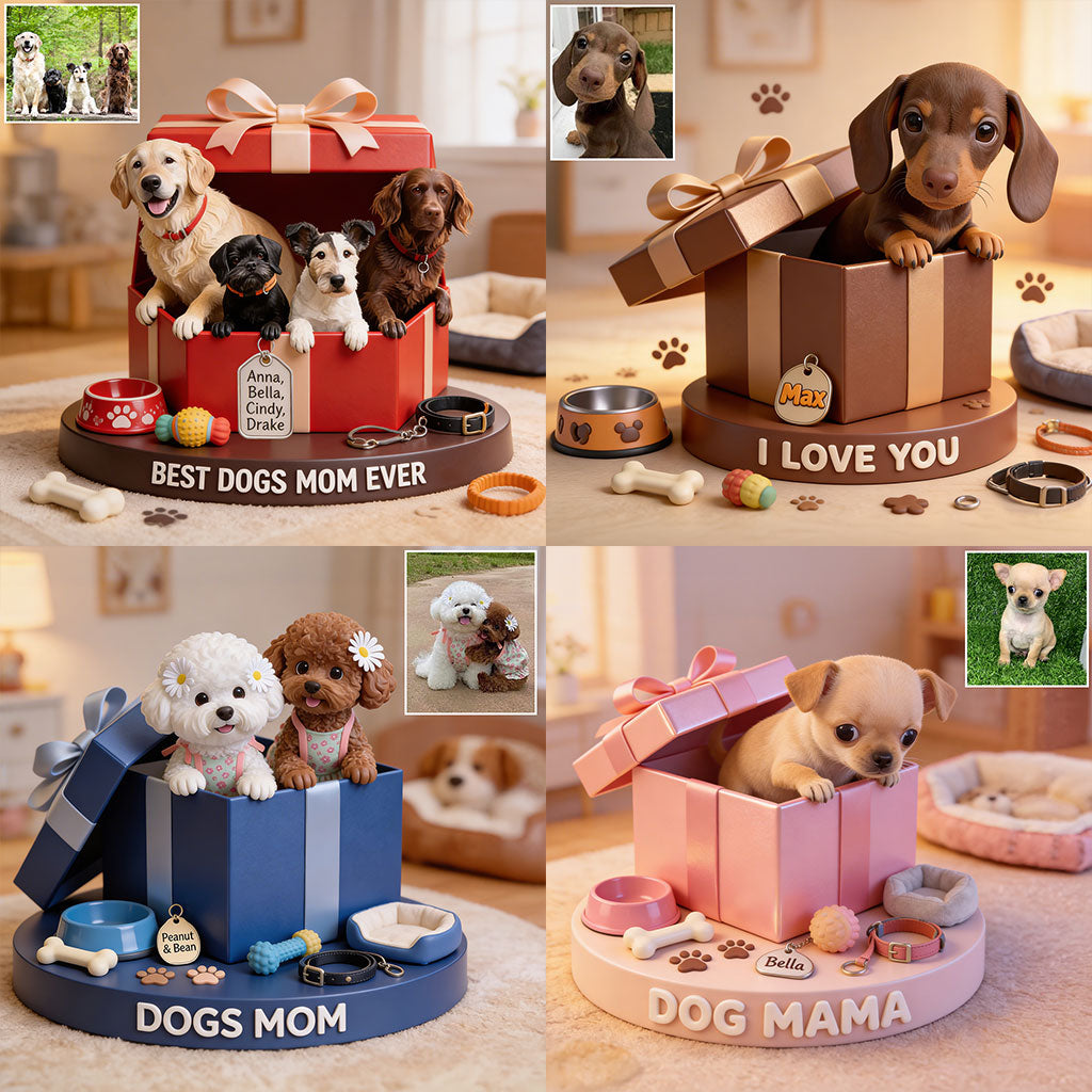 I Love My Dogs - Personalized Dog Custom Shaped Acrylic Plaque