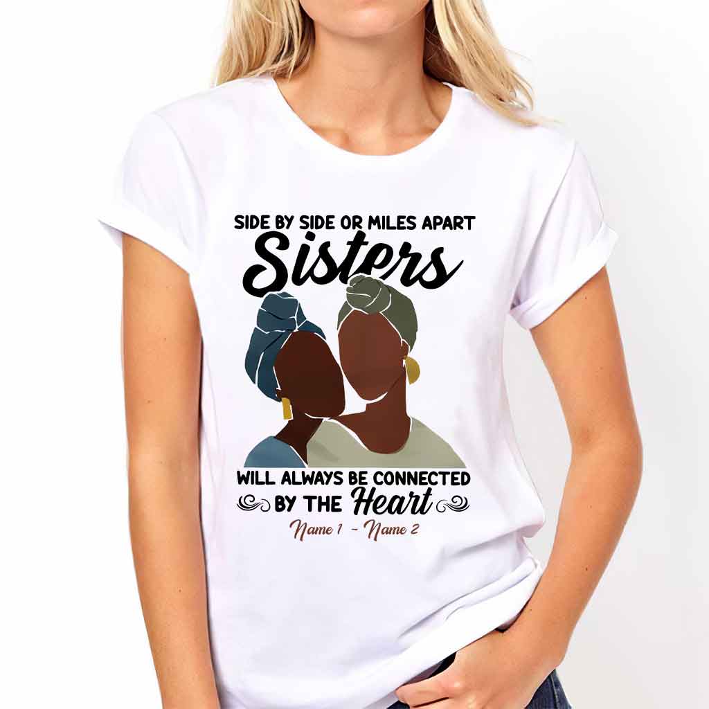 Sisters - Personalized African American T-shirt and Hoodie 1121