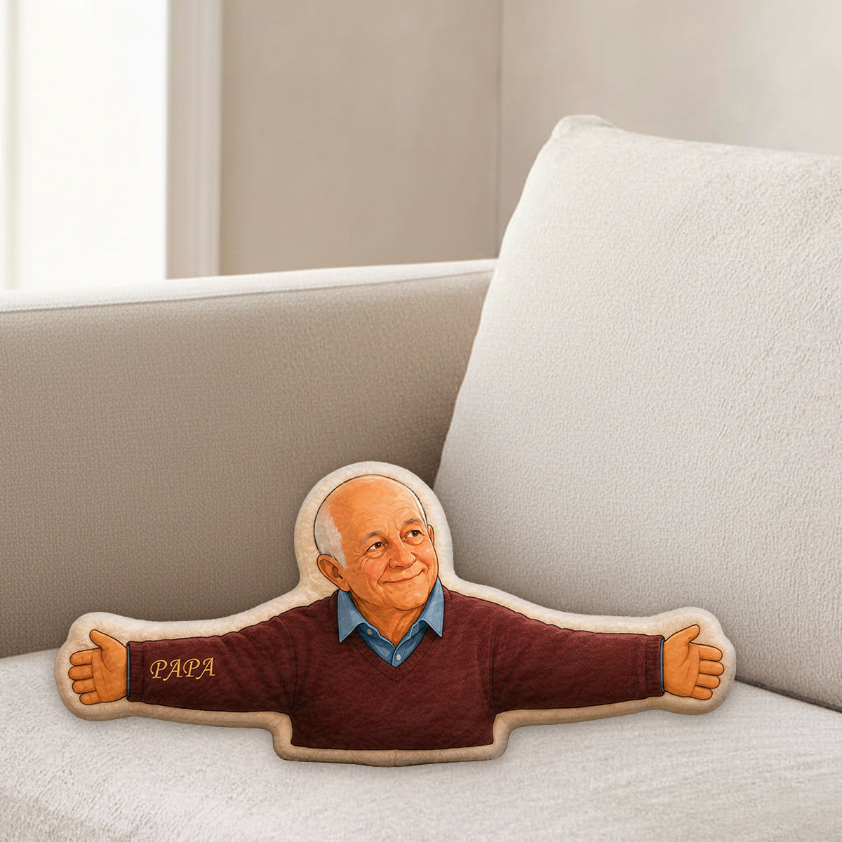 Custom Any Photo Always With You - Personalized Memorial Premium Faux Fur Pillow