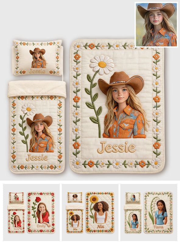 Any Flower, Custom From Photo - Personalized Daughter Nap Mat