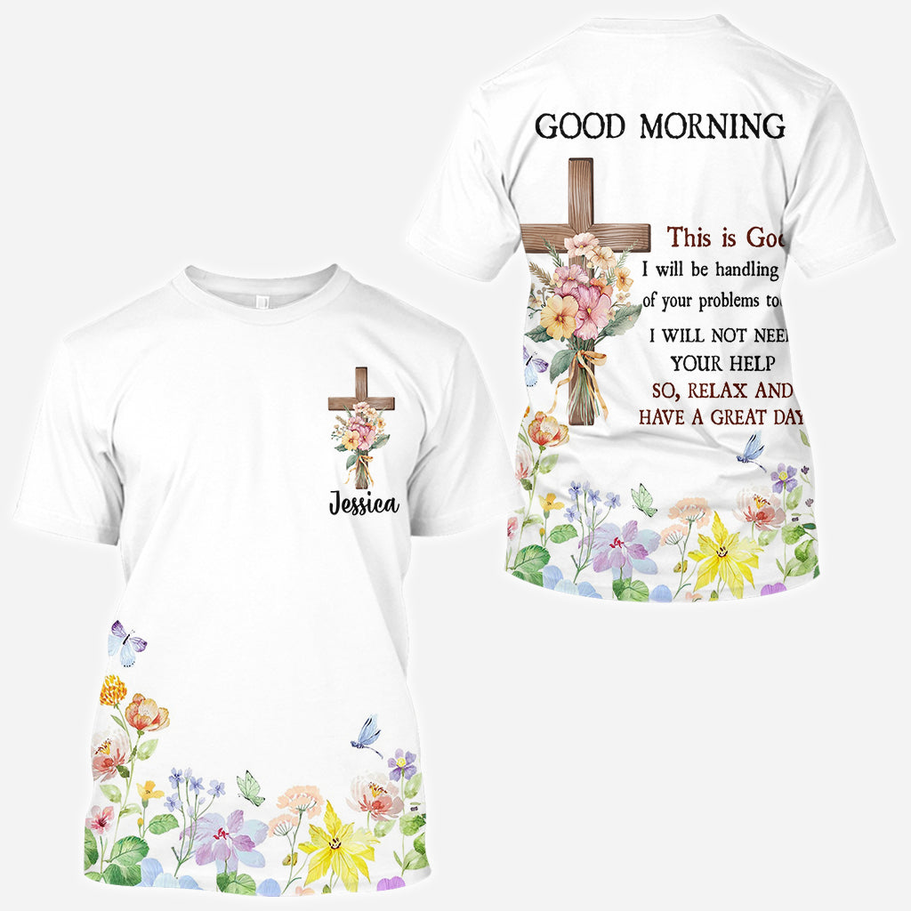 Good Morning This Is God - Personalized Christian All Over Shirt