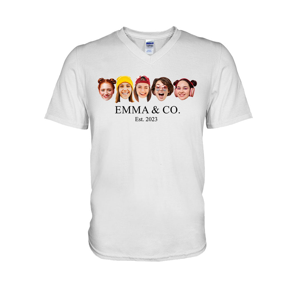 Besties & Co. Face Custom - Personalized Bestie T-shirt And Hoodie