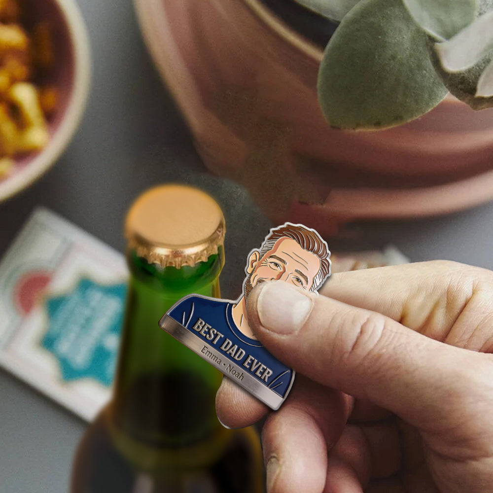 Funny Dad Papa Opener - Personalized Father Bottle Opener