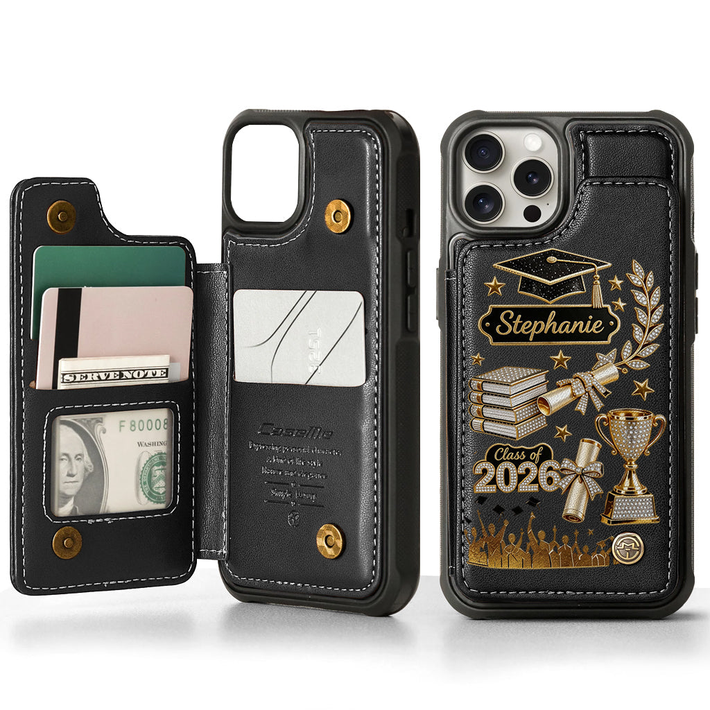Graduation Gift - Personalized Graduation Wallet Phone Case