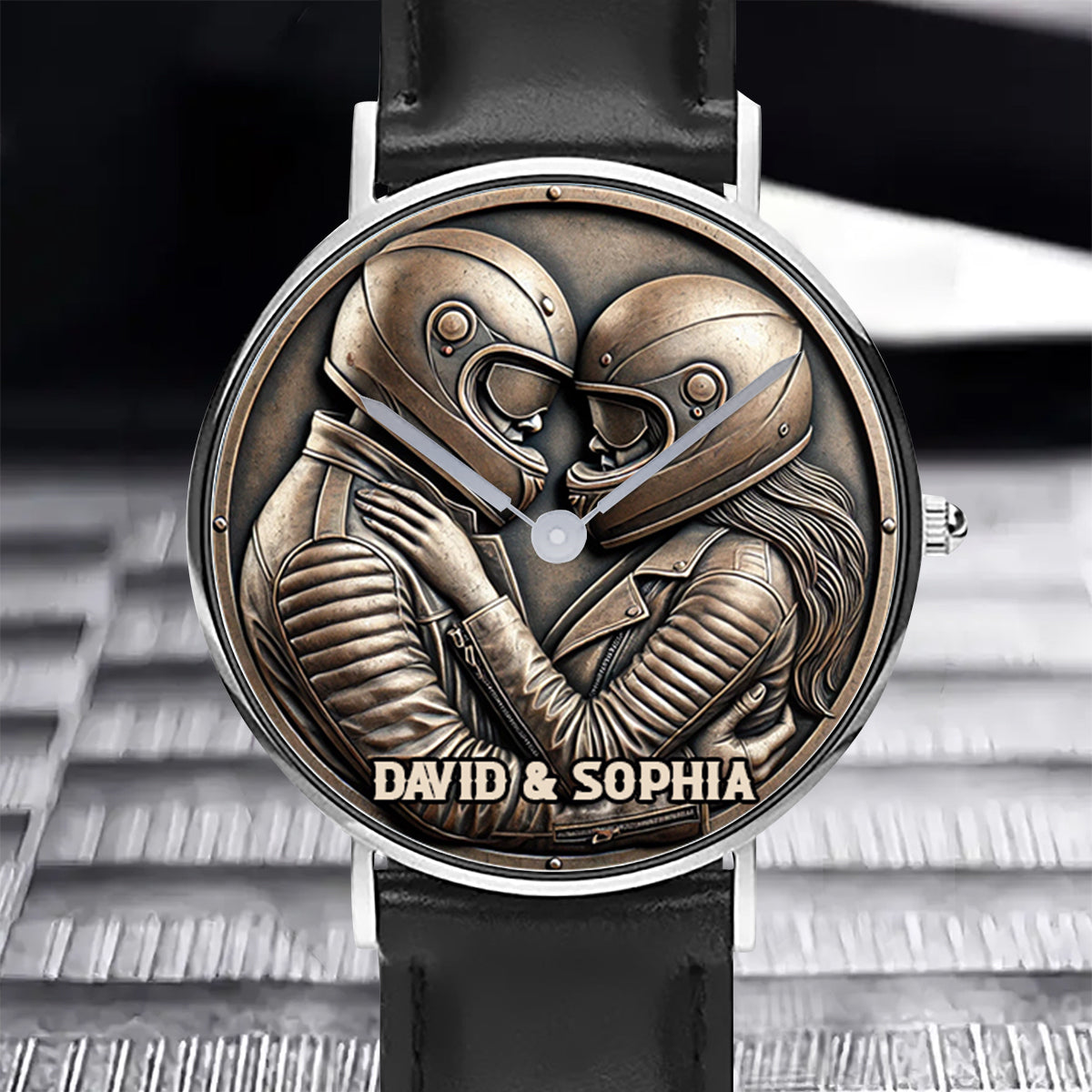 I Love You - Personalized Biker Hand Watch