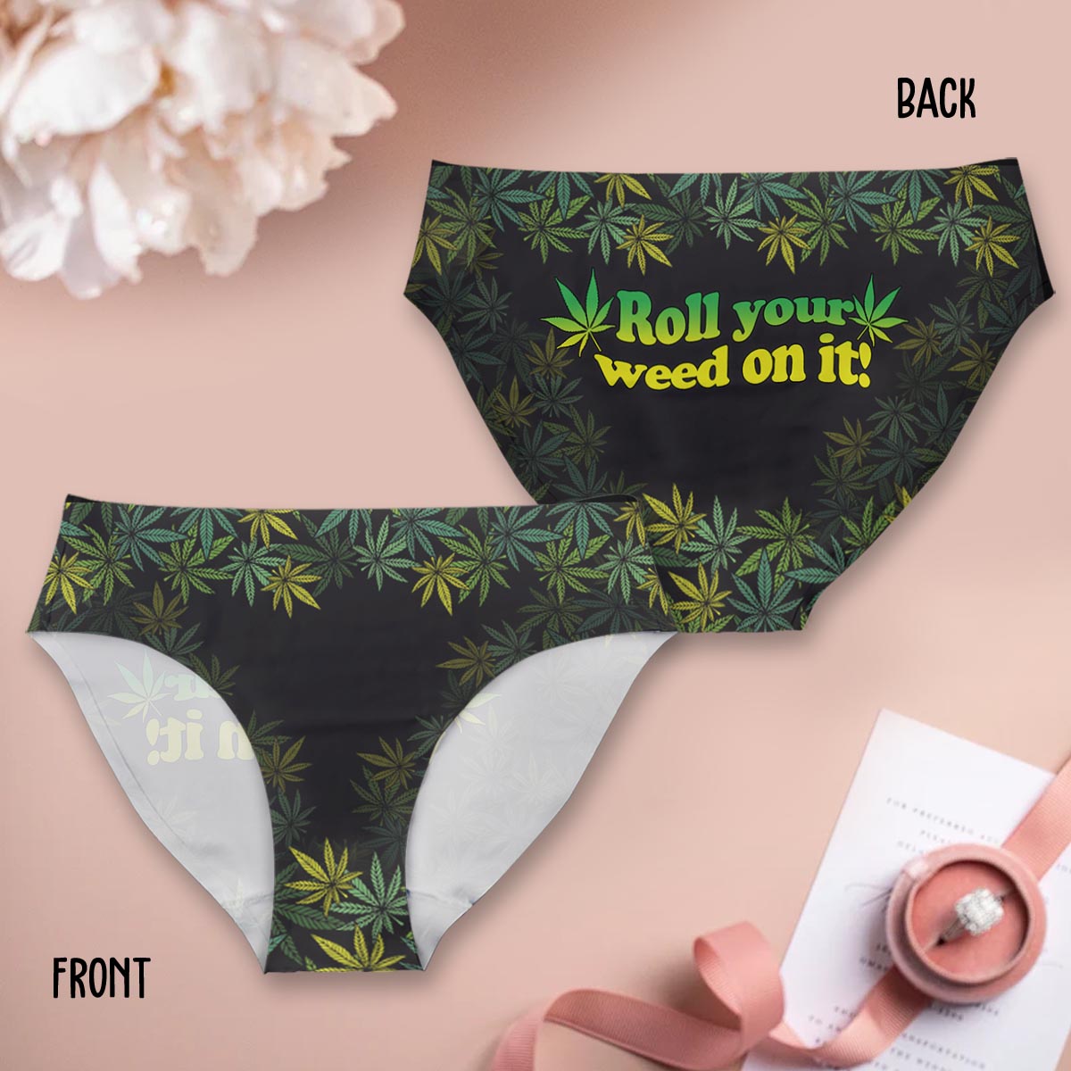 Roll Your Weed On It 4:20 - Personalized Weed Women Briefs