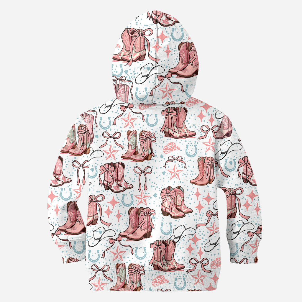 Coquette Cowgirl Boots and Bows - Personalized Cowgirl All Over Shirt