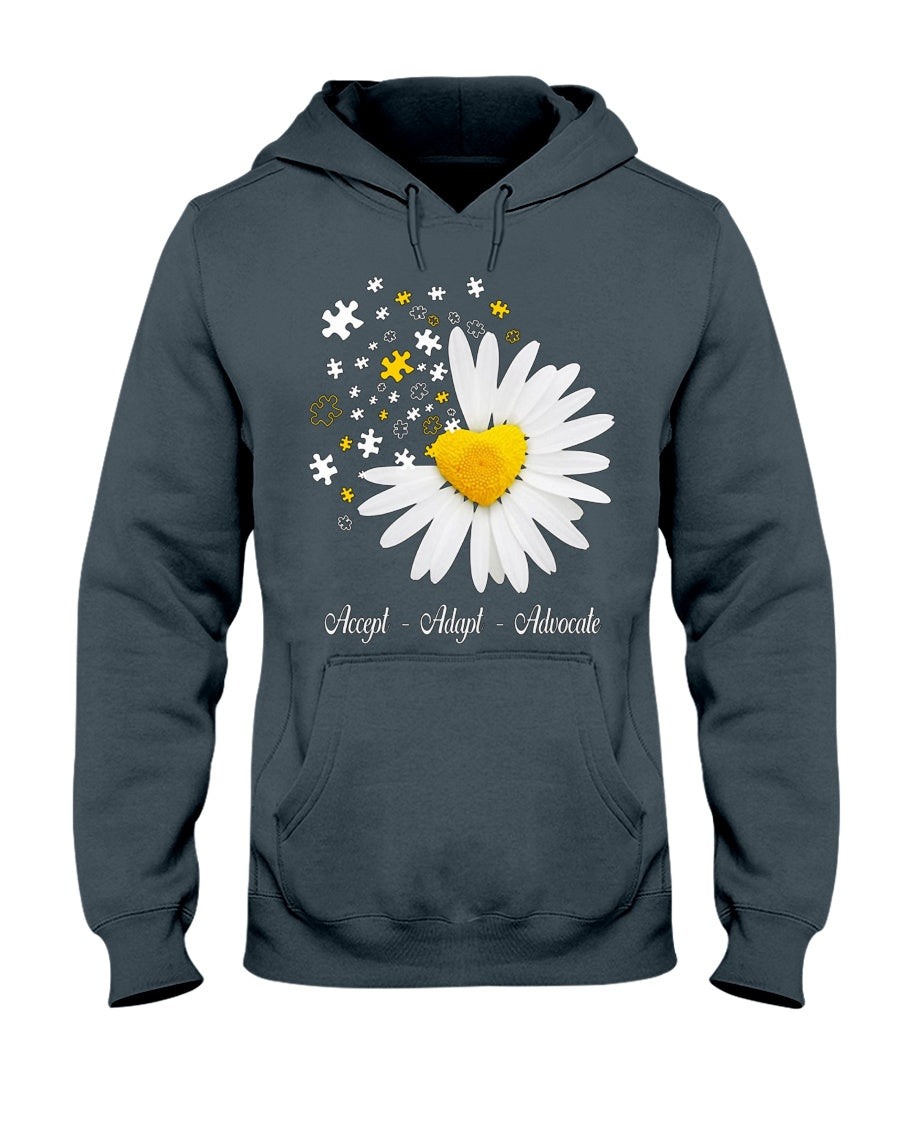 Autism Accept Adapt Advocate - Autism Awareness T-shirt and Hoodie 0921