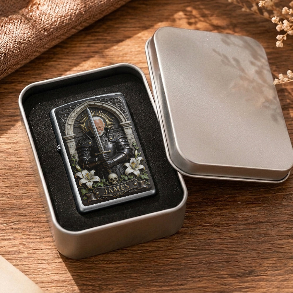 Knight Of God - Personalized Christian Lighter