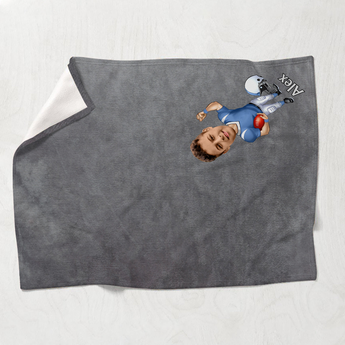 Love Sports - Personalized Football Blanket