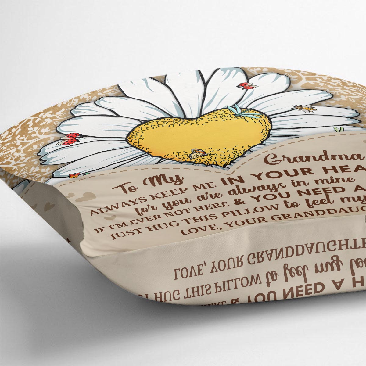 You Are My Sunshine - Gift for grandma, mom, daughter, granddaughter, sister, wife - Personalized Throw Pillow