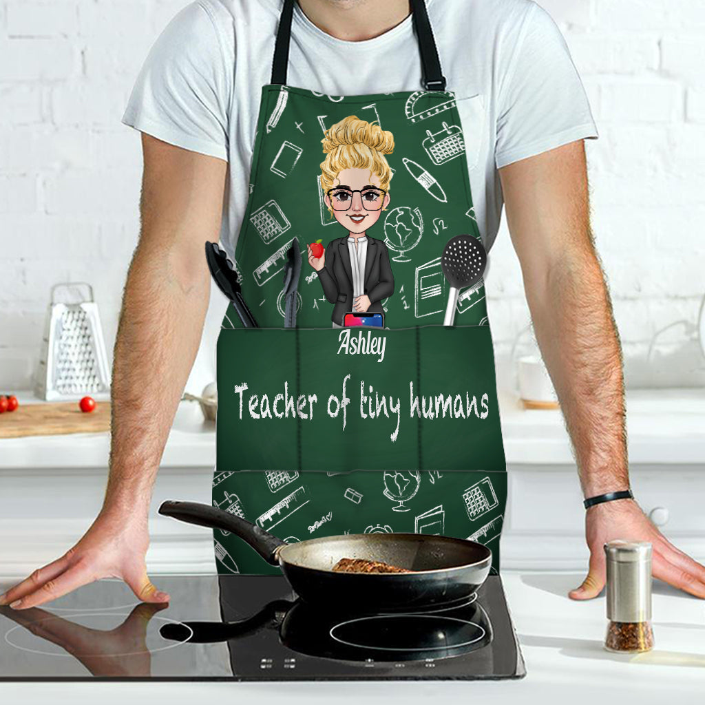 Teacher Of Tiny Humans - Personalized Teacher Apron