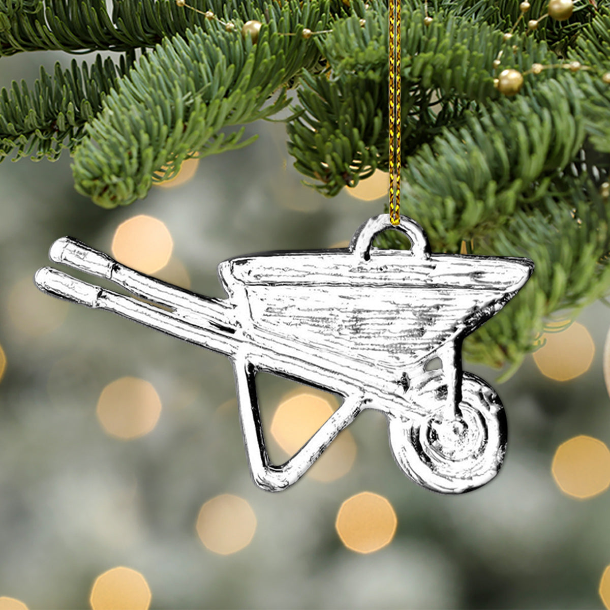 Gardening Equipment - Personalized Gardening Shaped Aluminium Ornament (Print On Both Side)