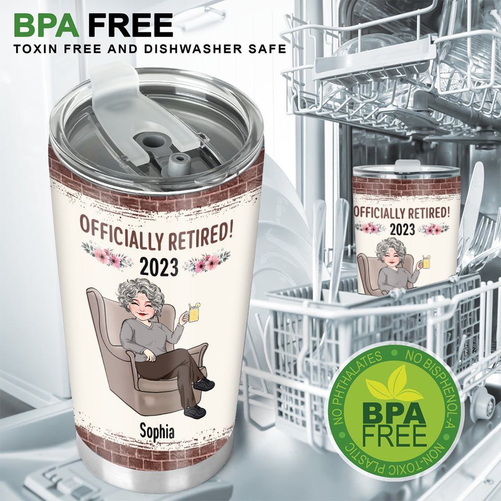 Relax And Enjoy The Ride - Personalized Retired Tumbler