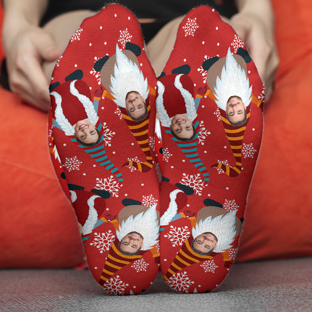 Merry Christmas - Personalized Couple Socks