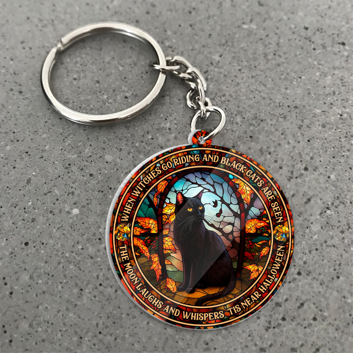 When Witches Go Riding And Black Cats Are Seen Witch - Witch One-sided Keychain