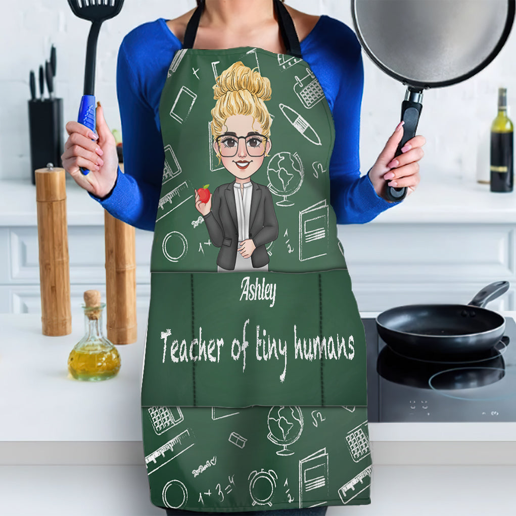 Teacher Of Tiny Humans - Personalized Teacher Apron