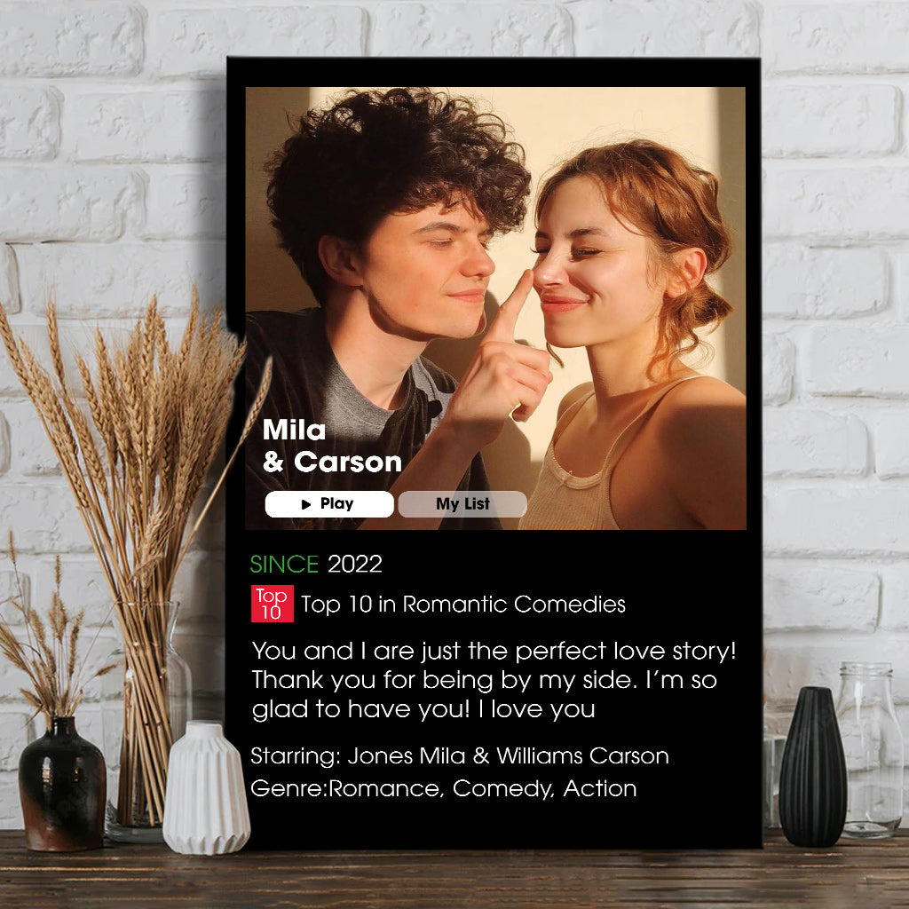 Our Romance Movie - Personalized Couple Canvas And Poster