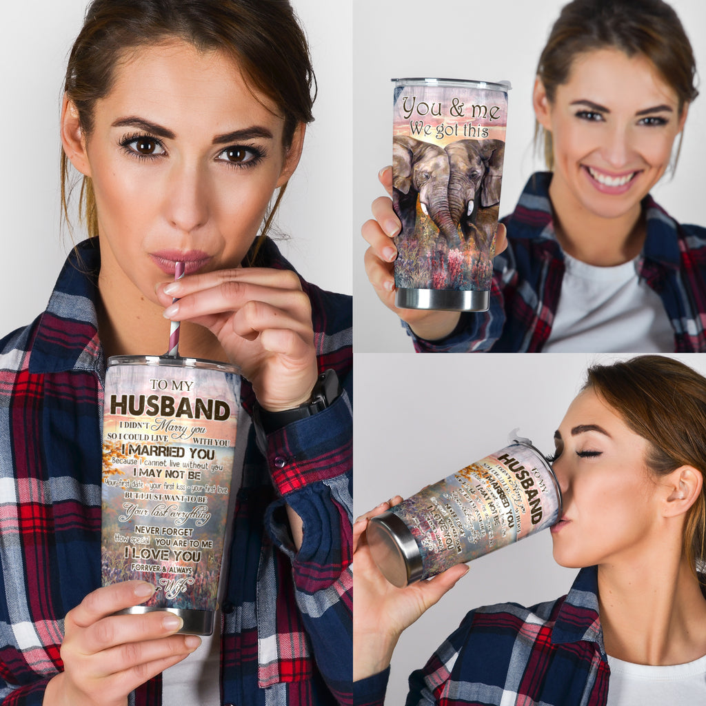 You & Me We Got This Elephant Tumbler 0622