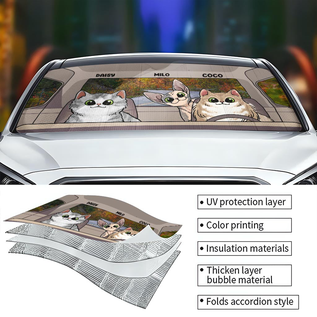Lovely Paws - Personalized Dog Car Sunshade