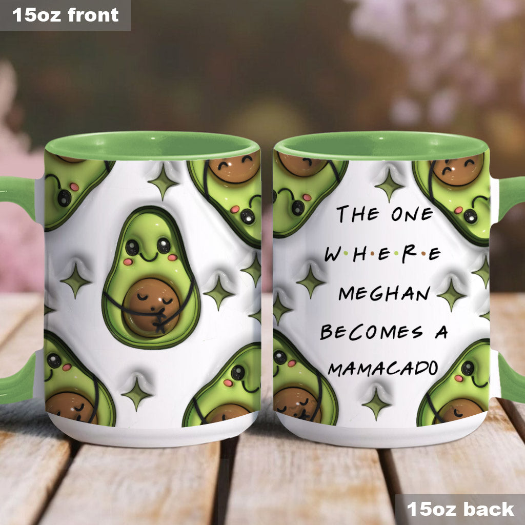 Mamacado - Personalized Pregnancy Accent Mug
