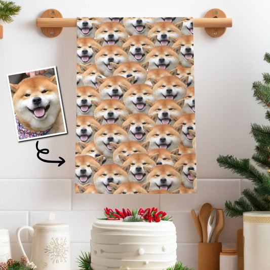 Lovely Dog Cat Face Pattern - Gift for dog lovers, cat lover - Personalized Towel