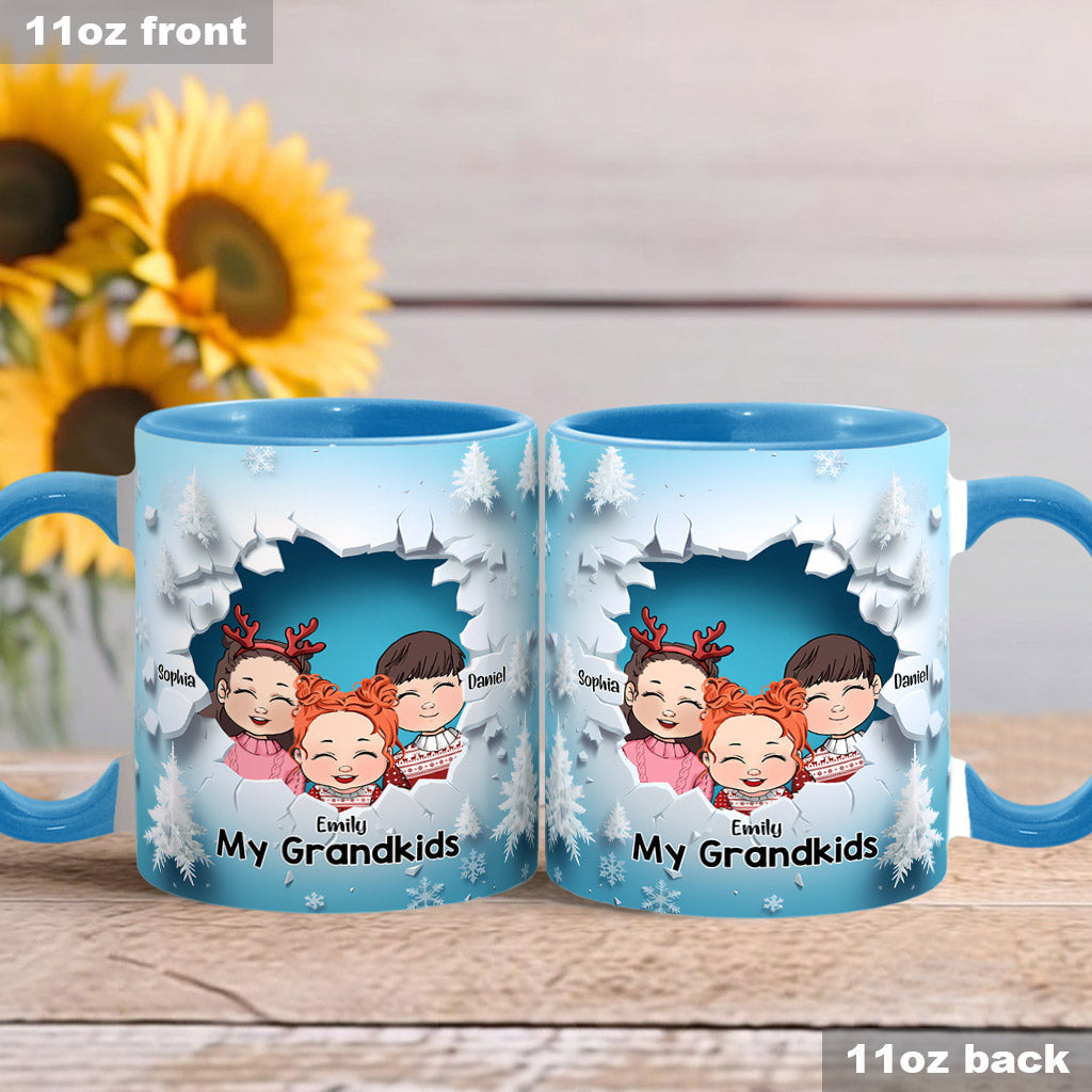 My Grandkids - Personalized Grandma Accent Mug