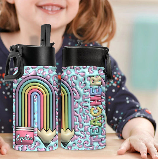 Teacher Life - Personalized Teacher Kids Water Bottle