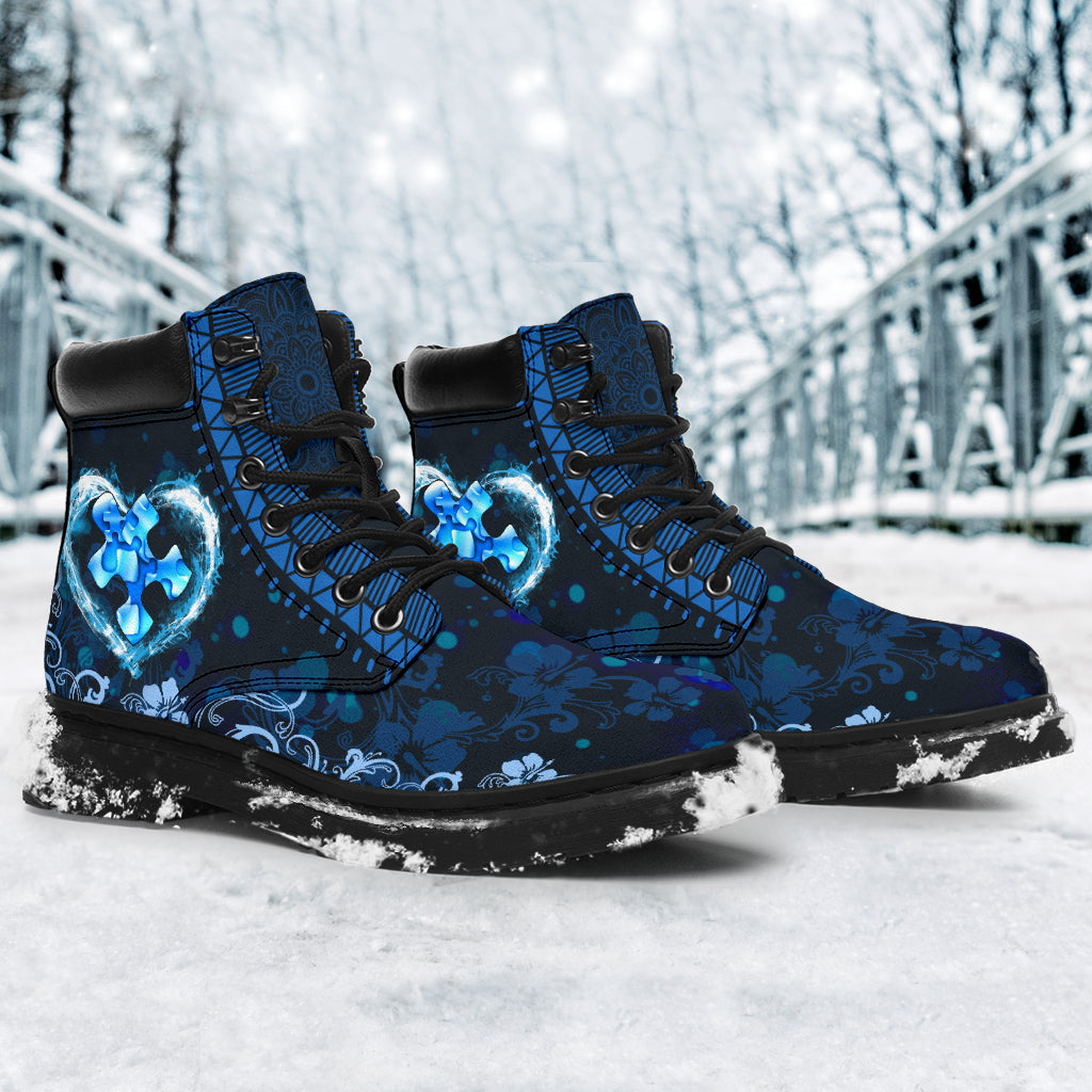 Love Someone With Autism Autism Awareness All Season Boots 0622
