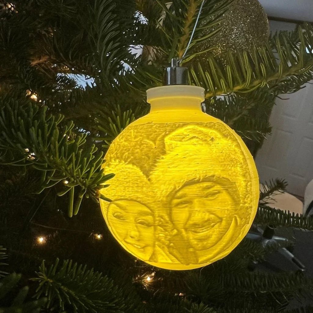 Personalized Any Photo Moon Hanging Ornament