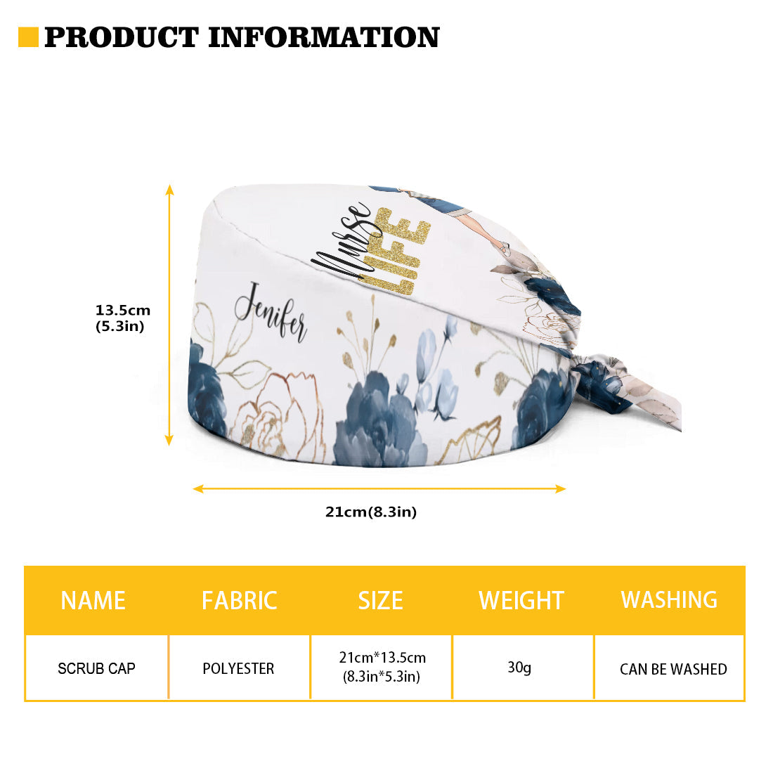 Registered - Personalized Nurse Scrub Cap