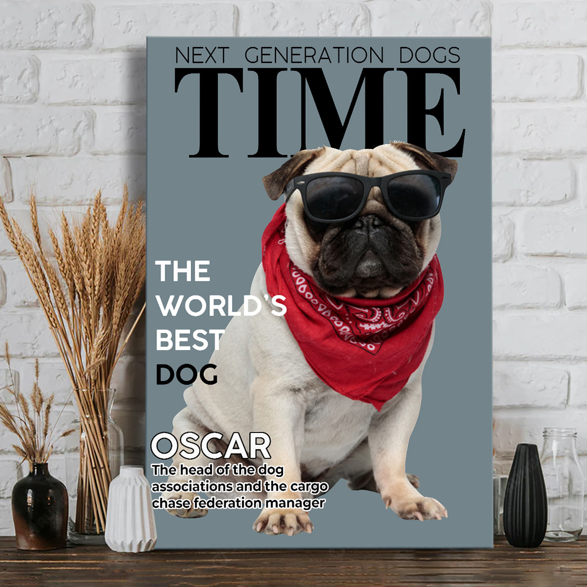 The World's Best Dog - Personalized Dog Canvas And Poster