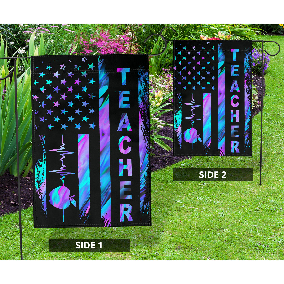 Teacher American Flag Teacher House Flag 0622