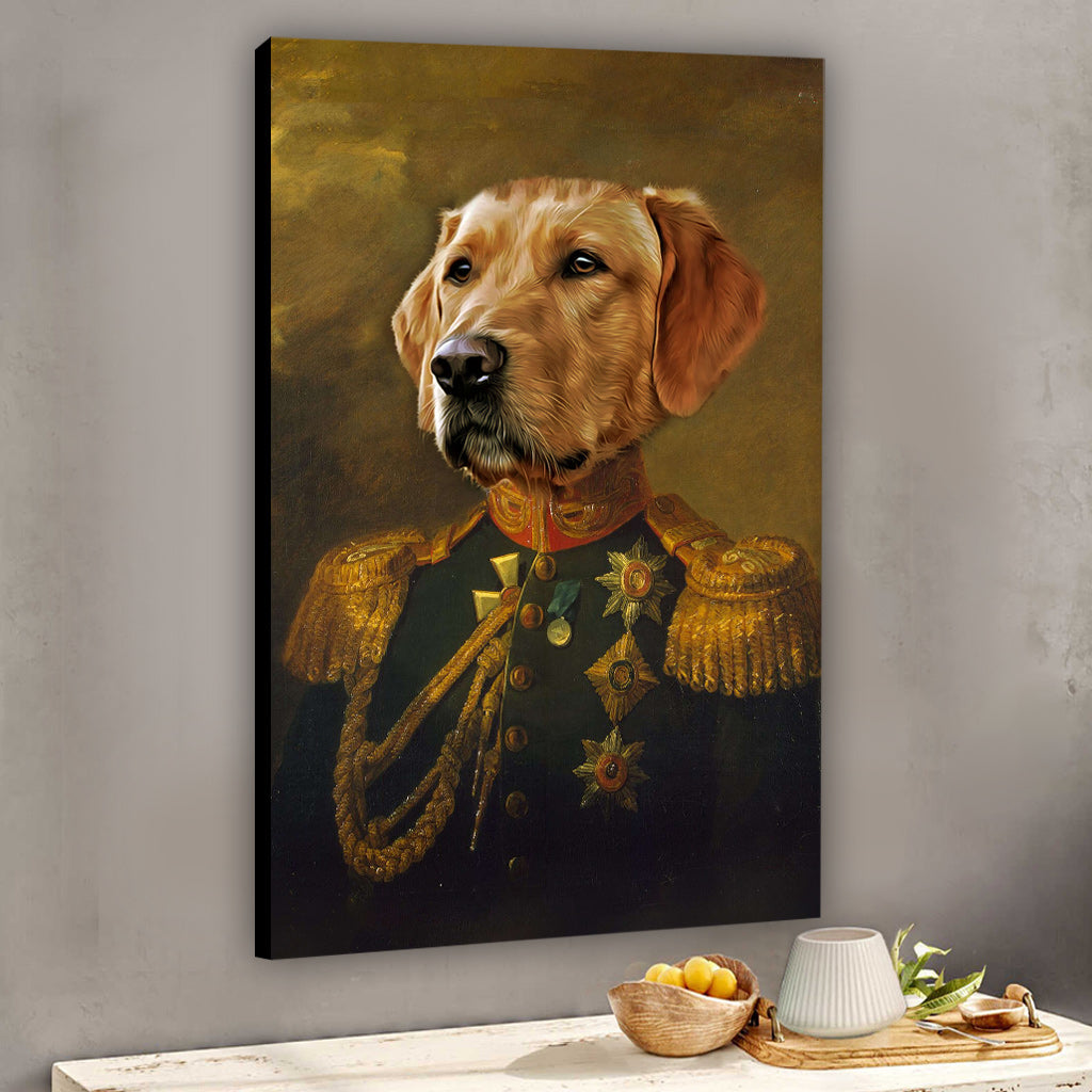Royal Portrait - Personalized Dog Canvas And Poster