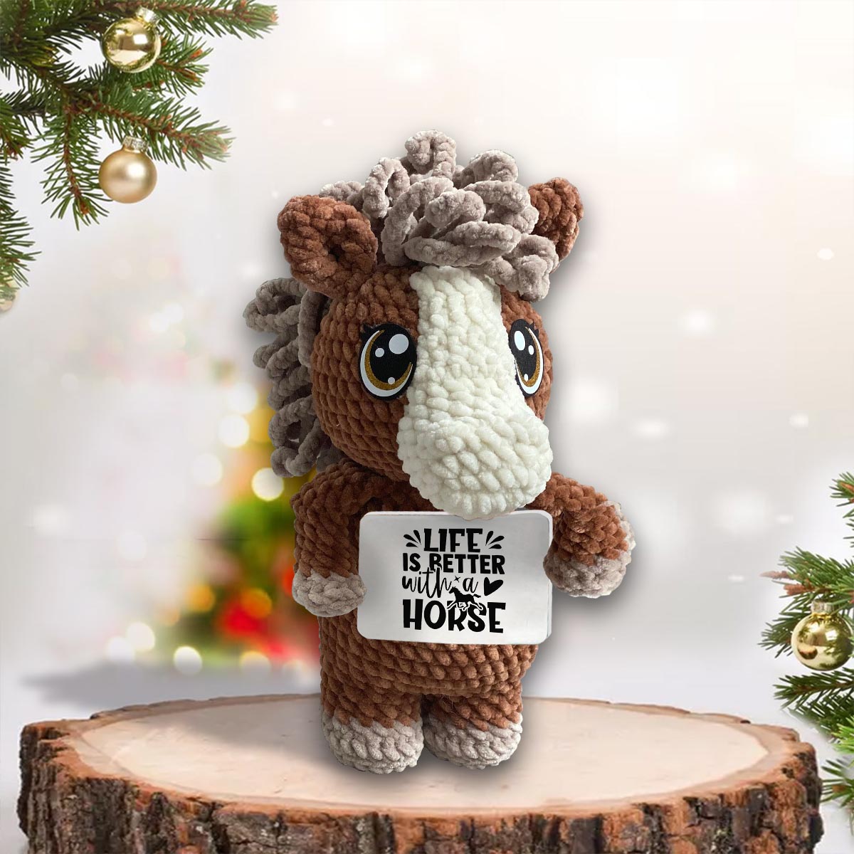 Love Horses - Horse Hand Knitted Figurine