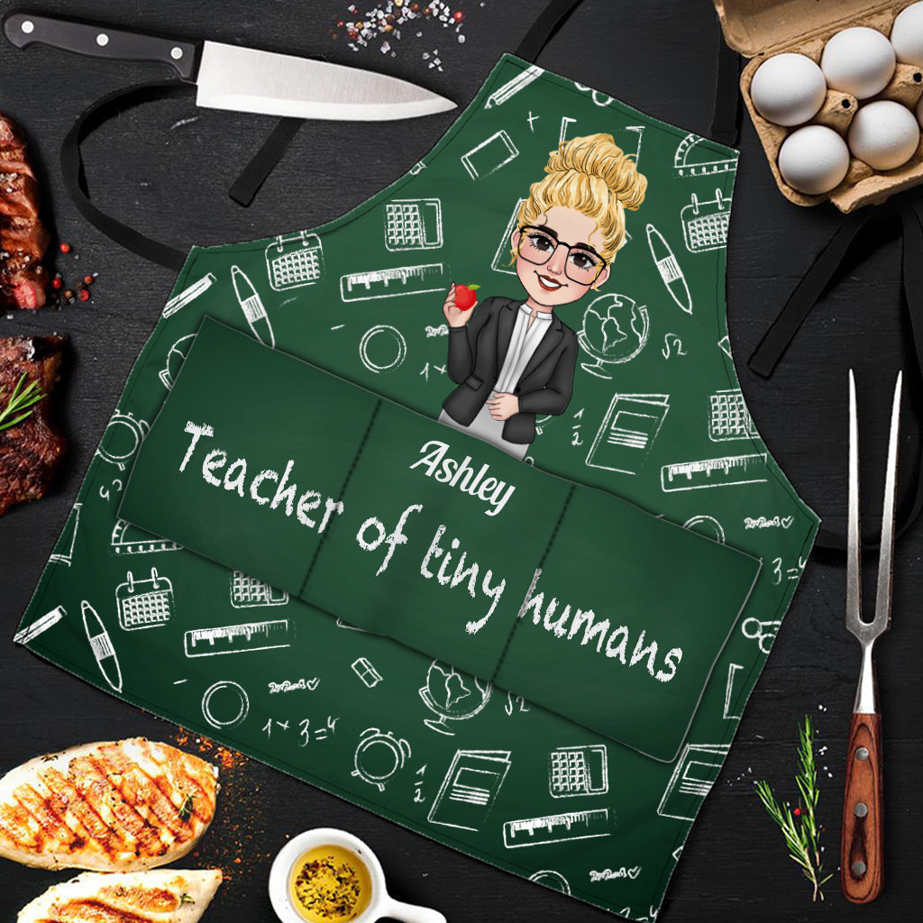 Teacher Of Tiny Humans - Personalized Teacher Apron