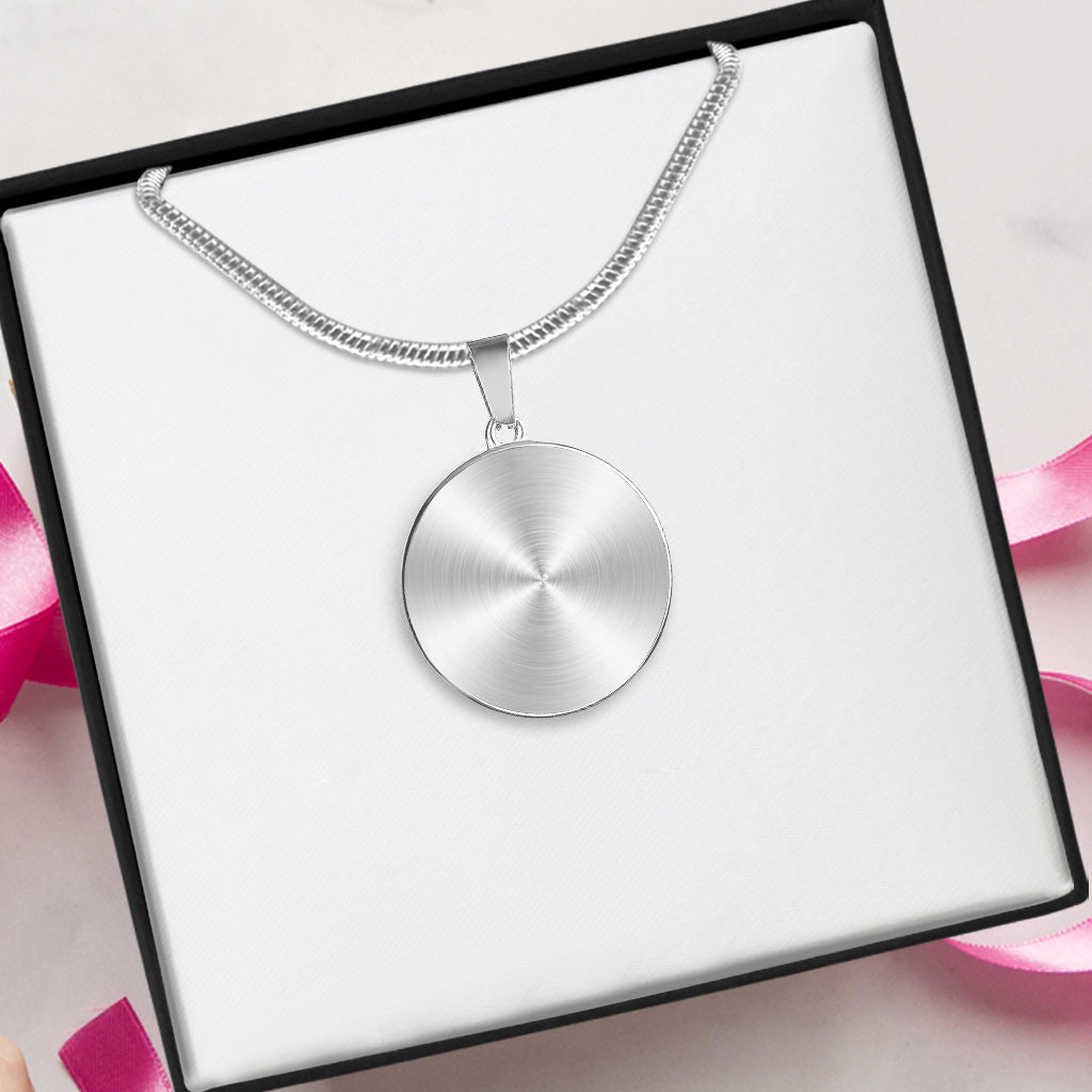 Nurse Life - Personalized Nurse Round Pendant Necklace