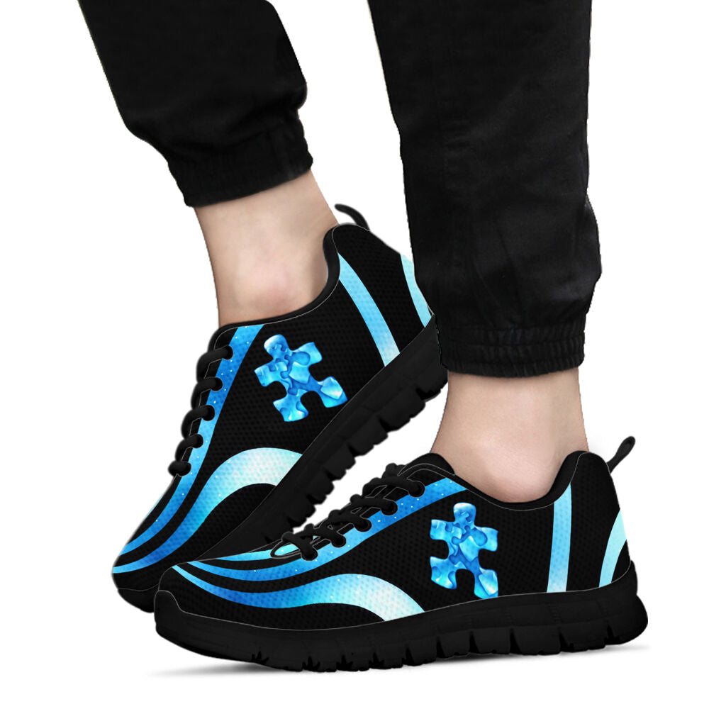 Puzzle Pieces Autism Awareness Sneakers 0622