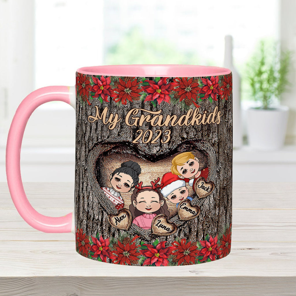 My Grandkids - Personalized Grandma Accent Mug