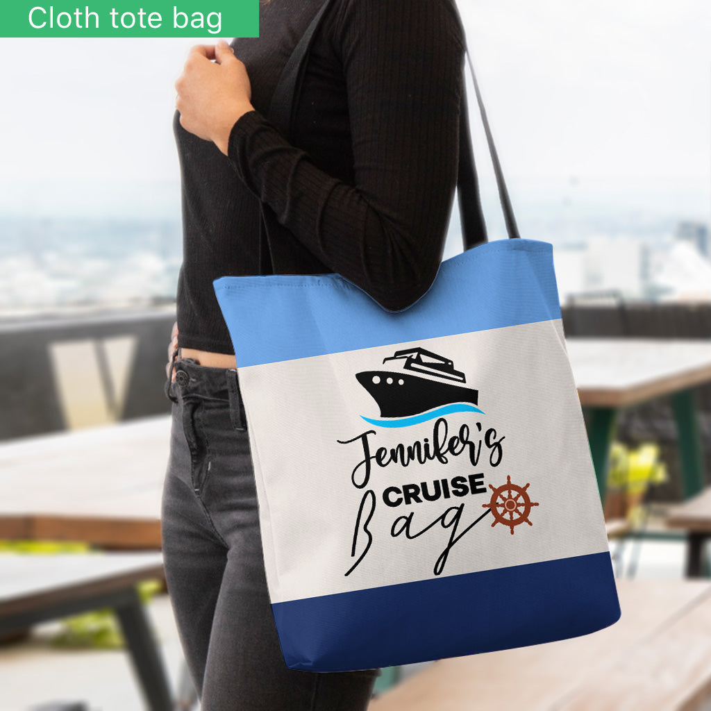 Tri-color Cruising - Personalized Cruising Tote Bag