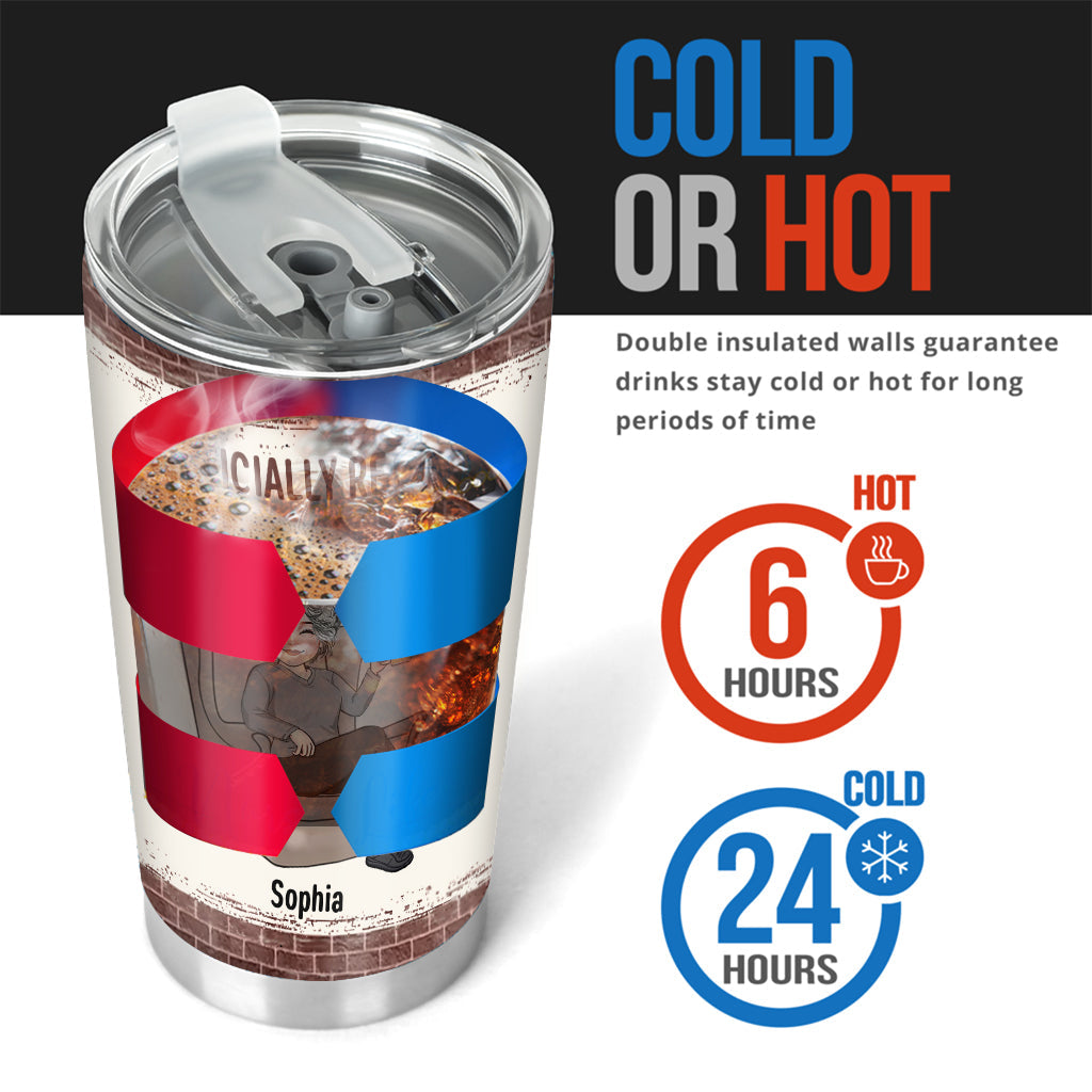 Relax And Enjoy The Ride - Personalized Retired Tumbler