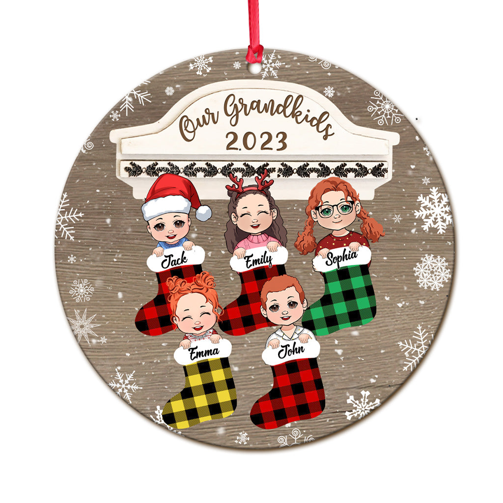 Our Grandkids 2023 - Personalized Grandma Ornament