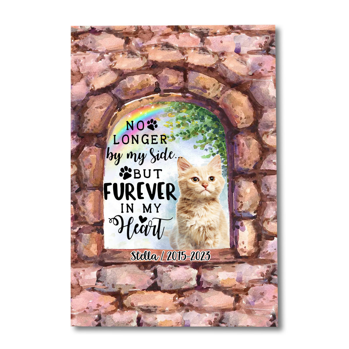 No Longer By My Side - Personalized Dog Canvas And Poster