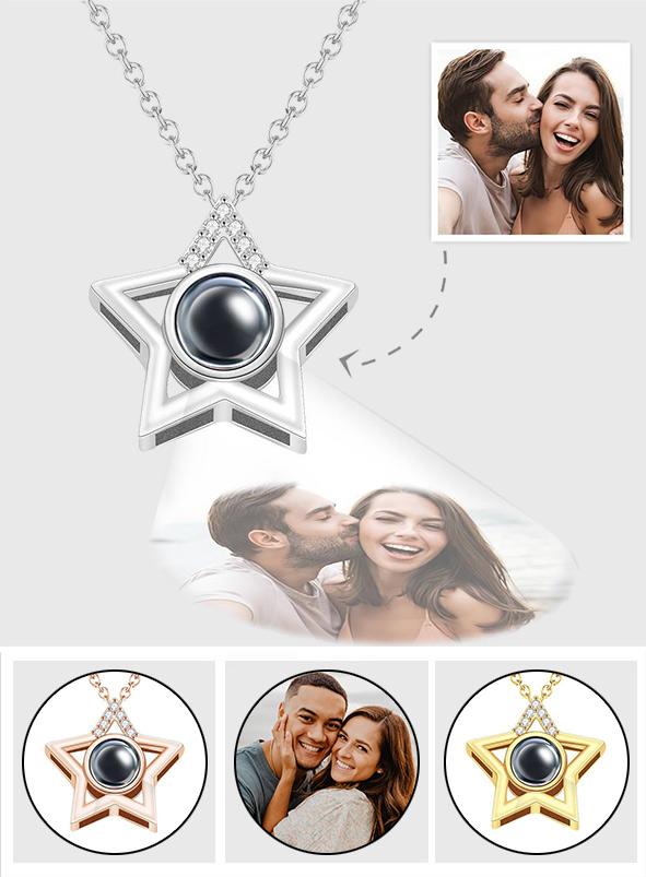 Personalized Star Photo Projection Charm