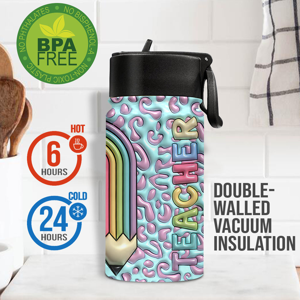 Teacher Life - Personalized Teacher Kids Water Bottle