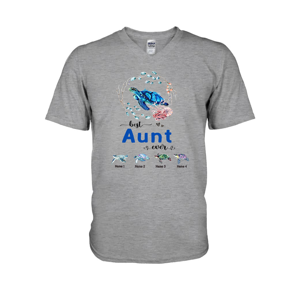 Best Nana Ever - Turtle gift for grandma, grandpa, mom, dad, uncle, aunt - Personalized T-shirt And Hoodie