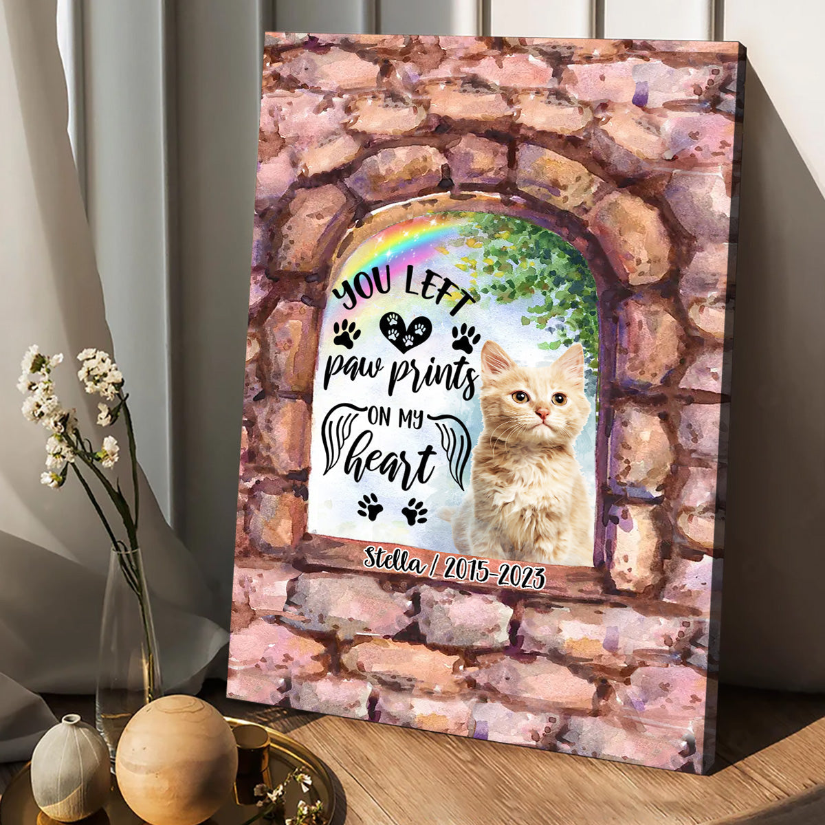 No Longer By My Side - Personalized Dog Canvas And Poster