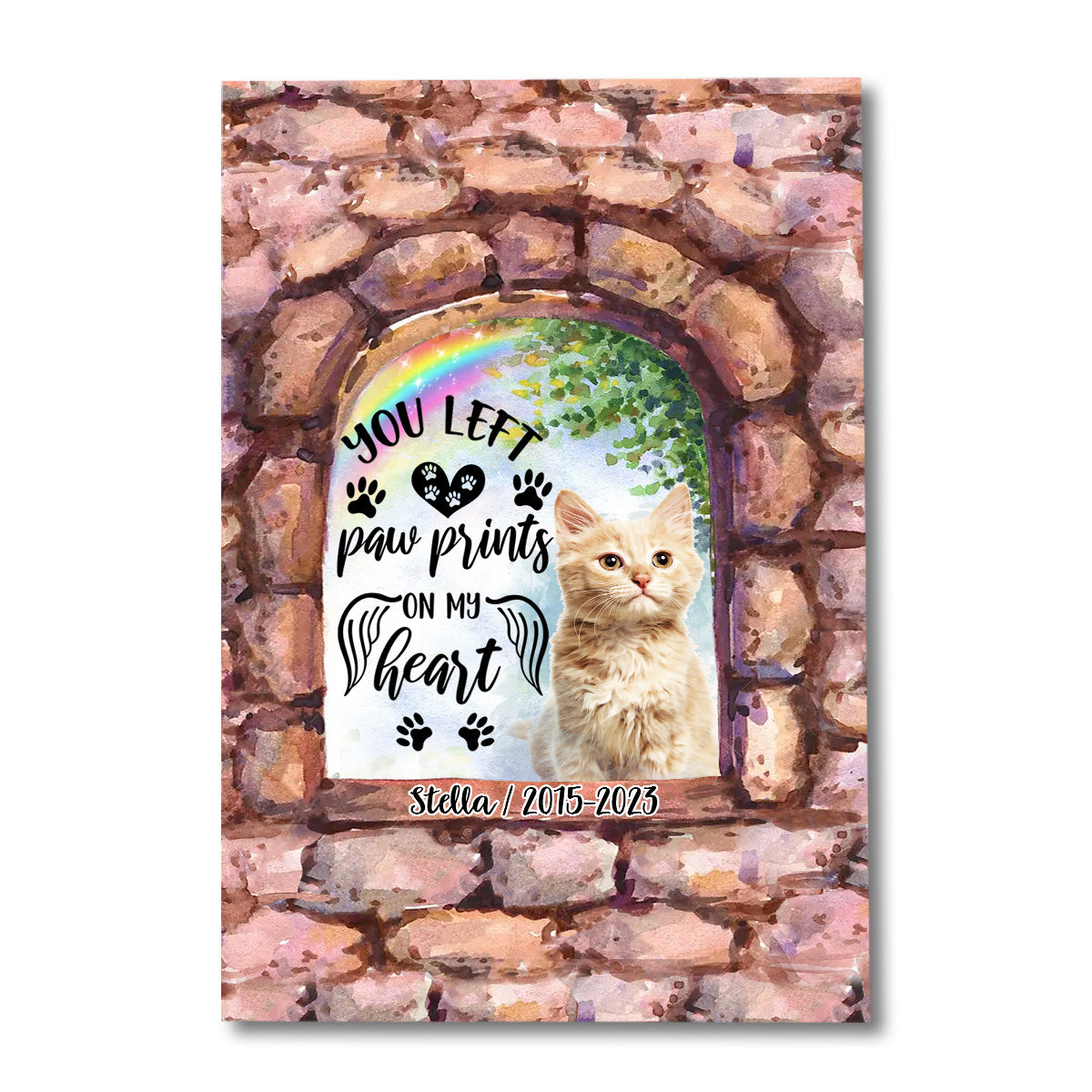 No Longer By My Side - Personalized Dog Canvas And Poster